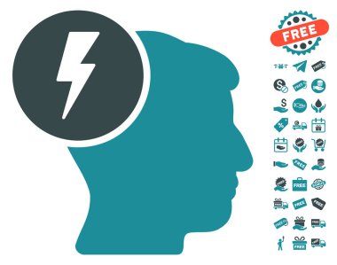 Beyin elektrik simgesi ücretsiz bonus