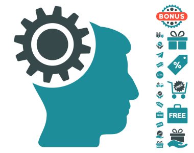 Beyin dişli simgesini ücretsiz bonus