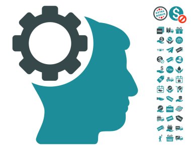 Beyin dişli simgesini ücretsiz bonus