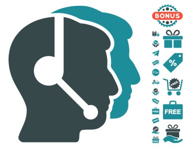 Çağrı merkezi operatörleri simgesi ücretsiz bonus