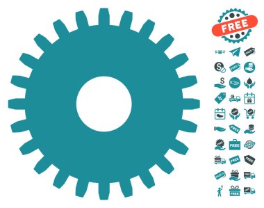 Ücretsiz Bonus dişli simgesiyle