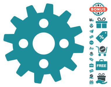 Ücretsiz Bonus dişli simgesiyle