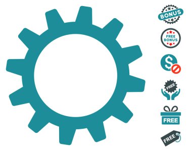 Ücretsiz Bonus dişli simgesiyle