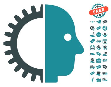 Cyborg kafa simgesi ücretsiz bonus