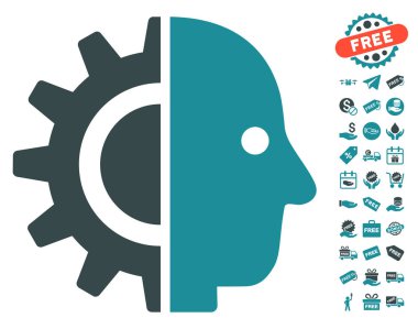 Cyborg kafa simgesi ücretsiz bonus