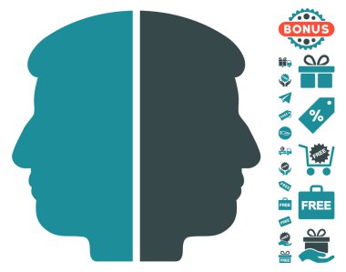 Çift yüzlü simgesi ücretsiz bonus