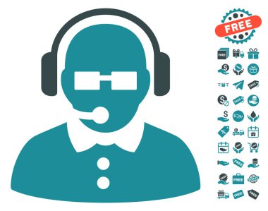 Ücretsiz Bonus ile kadın işleç simgesi