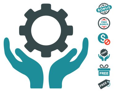 Dişli bakım el simgesini ücretsiz bonus