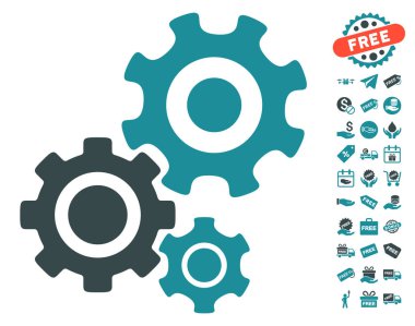 Dişli mekanizması simgesini ücretsiz bonus