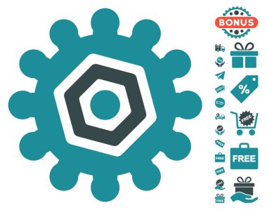 Dişli simgesini ücretsiz bonus