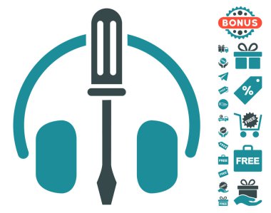 Kulaklık tornavida simgesi ücretsiz Bonus ile ayarlama