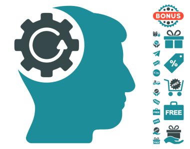 Akıl dişli döndürme simgesi ücretsiz bonus