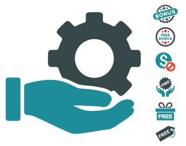 Mekanik vites hizmet el simgesi ücretsiz bonus