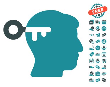Ücretsiz Bonus ile zihin anahtar simgesi