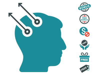 Sinirsel arayüz fişler simgesi ücretsiz bonus