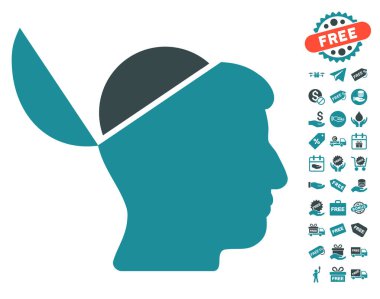 Ücretsiz Bonus ile açık beyin simgesi