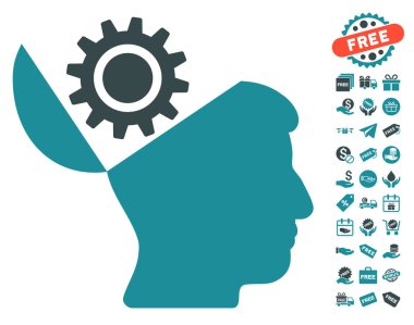 Açık kafa dişli simgesini ücretsiz bonus