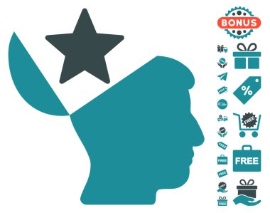 Açık kafa yıldız simgesi ile ücretsiz Bonus