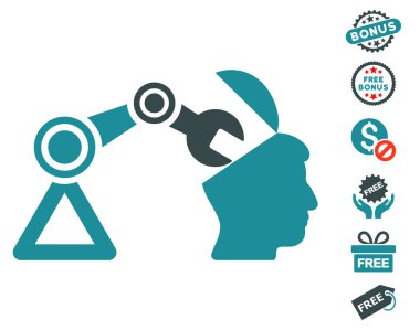 Açık kafa cerrahi manipülatör simgesi ücretsiz bonus