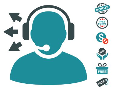 Operatör cevap konuşma simgesini ücretsiz bonus