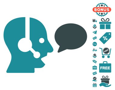 Operatör ileti balon simgesi ücretsiz bonus