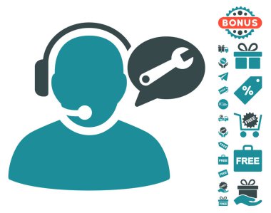 Operatör hizmeti ileti simgesi ücretsiz bonus