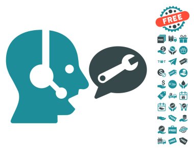 Operatör hizmeti ileti simgesi ücretsiz bonus