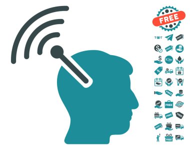 Radyo sinirsel arayüzü simgesi ücretsiz bonus