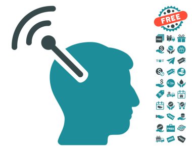 Radyo sinirsel arayüzü simgesi ücretsiz bonus