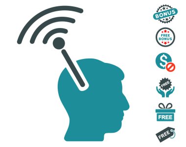 Radyo sinirsel arayüzü simgesi ücretsiz bonus