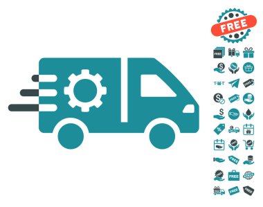 Ücretsiz Bonus ile hizmet araba simgesi