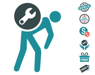 Ücretsiz Bonus ile servis kurye simgesi