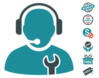 Ücretsiz Bonus ile hizmet işleç simgesi