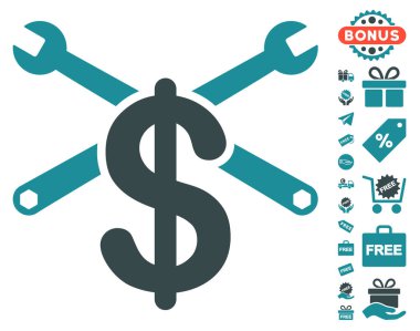 Hizmet fiyat simgesi ücretsiz bonus