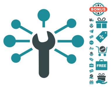 Hizmet anahtarı ilişkiler simgesi ücretsiz bonus