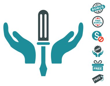 Tornavida bakım simgesi ücretsiz Bonus ile ayarlama