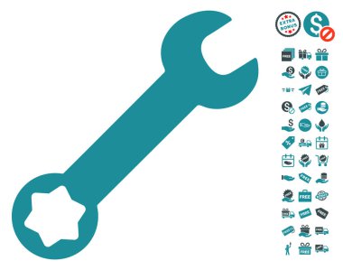 İngiliz anahtarı simgesini ücretsiz bonus