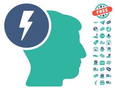 Beyin elektrik simgesi ücretsiz bonus