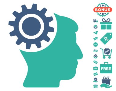 Beyin dişli simgesini ücretsiz bonus