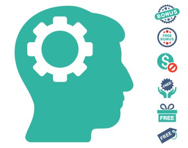 Beyin dişli simgesini ücretsiz bonus