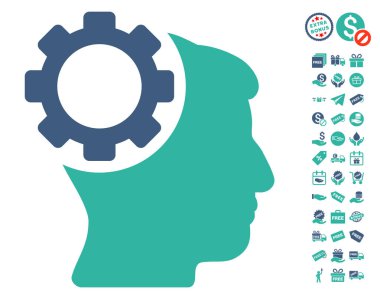 Beyin dişli simgesini ücretsiz bonus