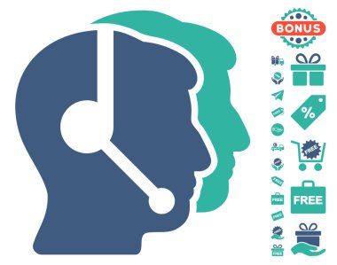 Çağrı merkezi operatörleri simgesi ücretsiz bonus