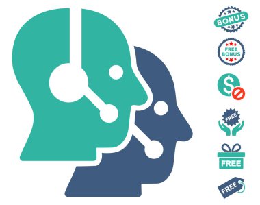 Çağrı merkezi operatörleri simgesi ücretsiz bonus