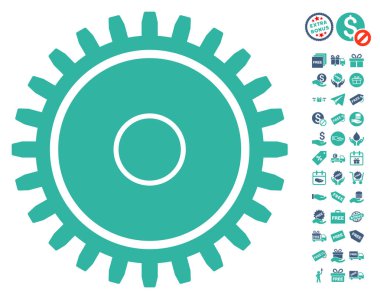 Ücretsiz Bonus dişli simgesiyle