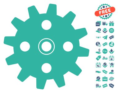 Ücretsiz Bonus dişli simgesiyle