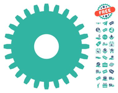 Ücretsiz Bonus dişli simgesiyle