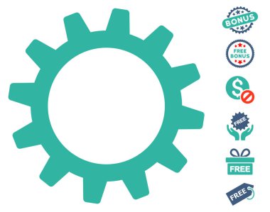 Ücretsiz Bonus dişli simgesiyle