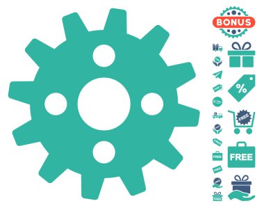 Ücretsiz Bonus dişli simgesiyle