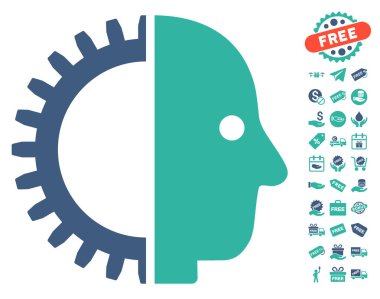 Cyborg kafa simgesi ücretsiz bonus