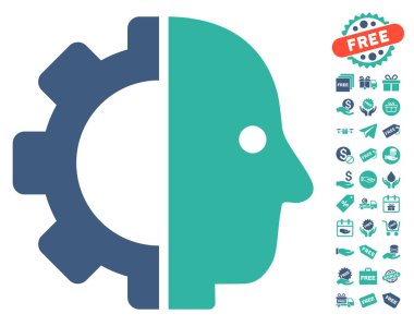 Cyborg kafa simgesi ücretsiz bonus